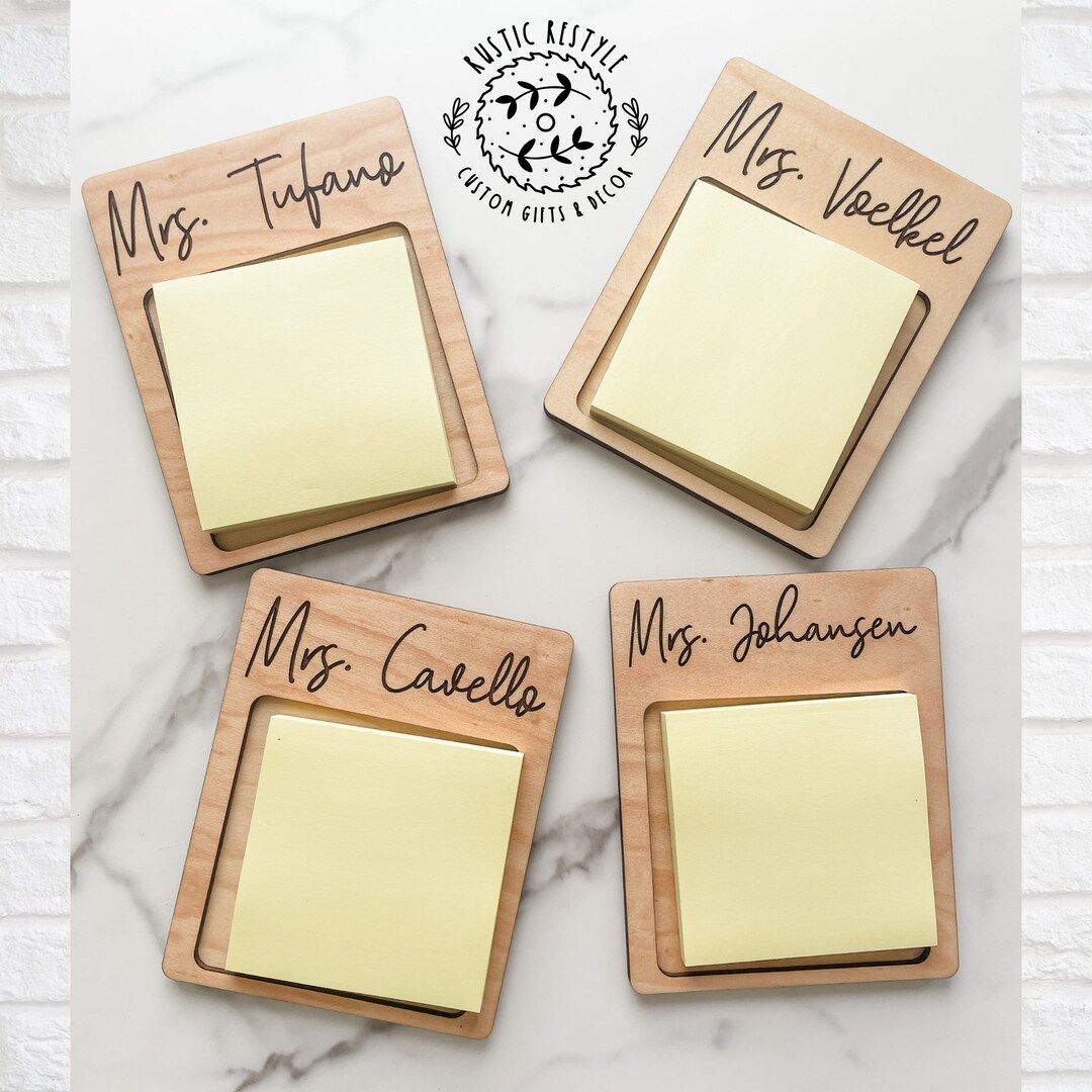 Secretary Sticky Notes Sticky Note Holder, Teacher Appreciation and Back to School Gift ...