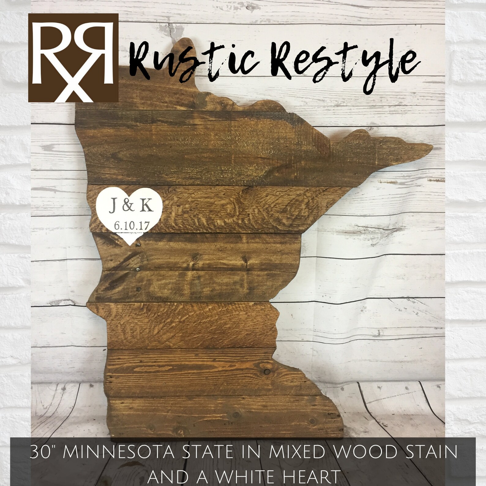 Minnesota Wood Cutouts Minnesota Wedding Gift for Couple | Etsy