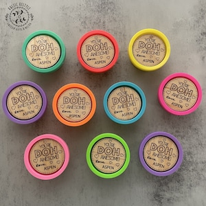 Regalo de San Valentín personalizado con plastilina de madera para niños