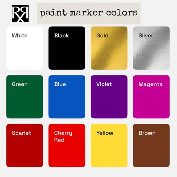Paint Markers, Acrylic Paint Pens for Guestbook signing, white, black, silver, gold