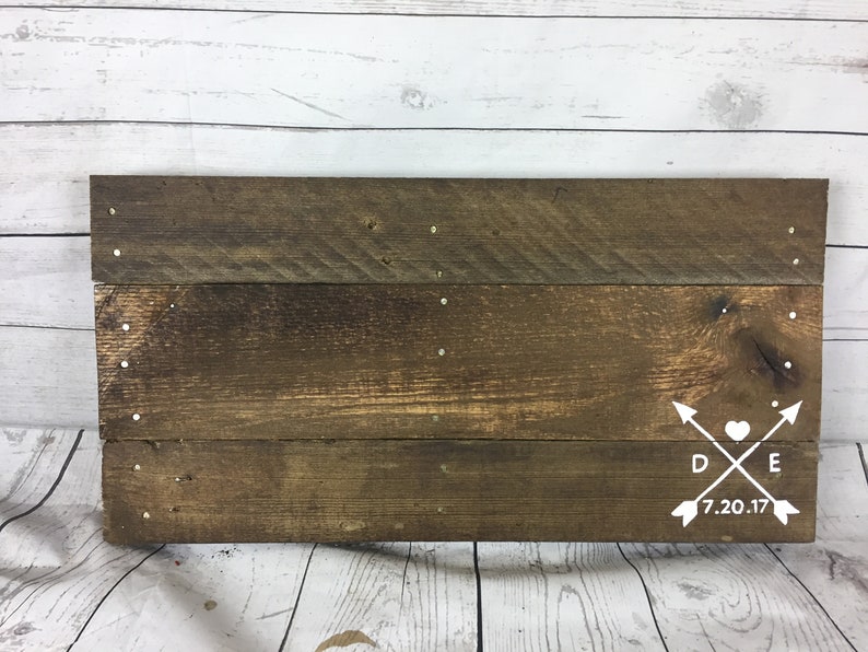 for wedding planner Wedding arrow sign wood crossed arrows reclaimed Pallet alternative guest book wood Arrow sign wall art barnwood