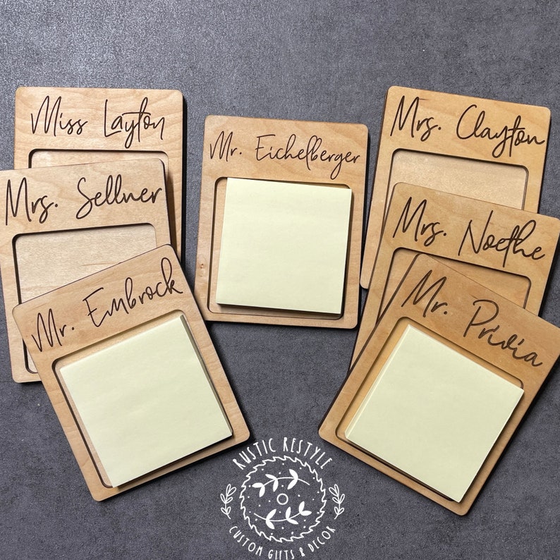 Secretary Sticky Notes Sticky Note Holder, Teacher Appreciation and Back to School Gift ...