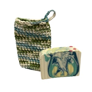 soap saver, crochet soap saver, 100% cotton, handmade, multicolor cotton soap saver, soap saver with drawstring, handmade crochet, soap bag