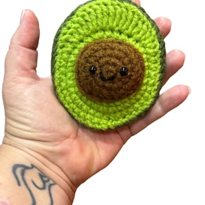 Crochet Avocado, Avocado, Stuffed Avocado, Crochet, Amigurumi Avocado, Amigurumi Stuffed Avocado, Avocado Lover, Food Lover, play food, pret