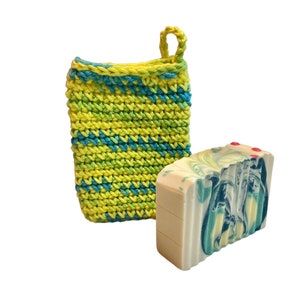 soap saver, crochet soap saver, 100% cotton, handmade, multicolor cotton soap saver, soap saver with drawstring, handmade crochet, soap bag