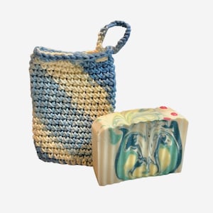 soap saver, crochet soap saver, 100% cotton, handmade, multicolor cotton soap saver, soap saver with drawstring, handmade crochet, soap bag
