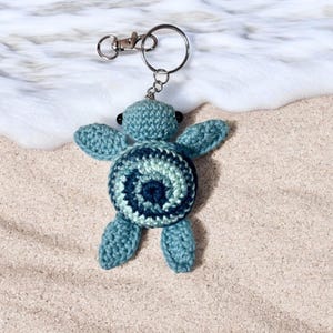 gehäkelte Meeresschildkröte Schlüsselanhänger, Amigurumi Schildkröte Schlüsselanhänger, Schildkröte Liebhaber, Schildkröte Geschenk, Amigurumi Schildkröte, Schlüsselanhänger, amigrumi, Schildkröte Zubehör