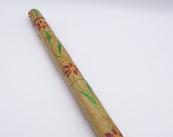 Vintage Holz Stricknadeletui, holländische Stricknadeletui, Folklore Nadeldose
