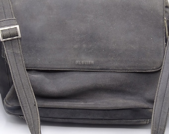 ヴィンテージ Renato Angi Venezia レザー ショルダーバッグ、ブラック