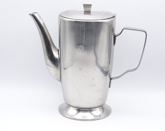 Dutch SOLA coffee pot with the emblem of the Netherlands Army, steel coffee pot, Dutch military collectible