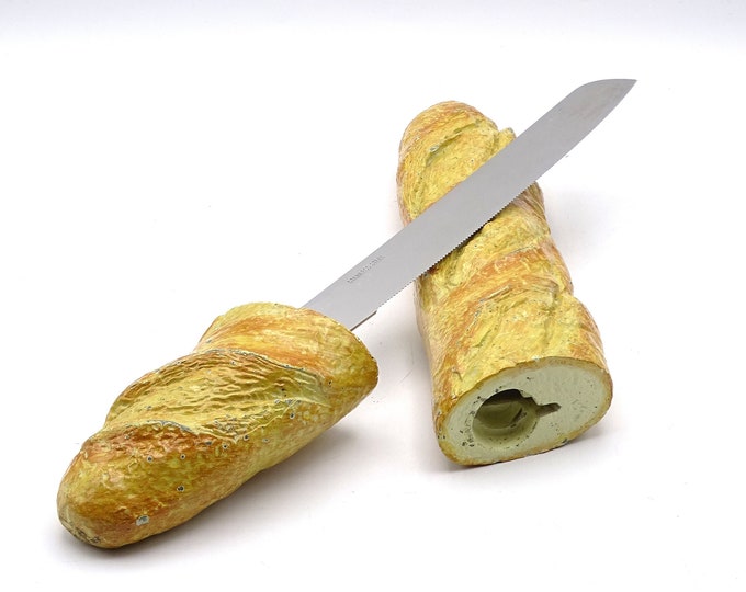 Mid Century Baguette Shaped Bread Knife, French Mid Century Kitchen Etsy