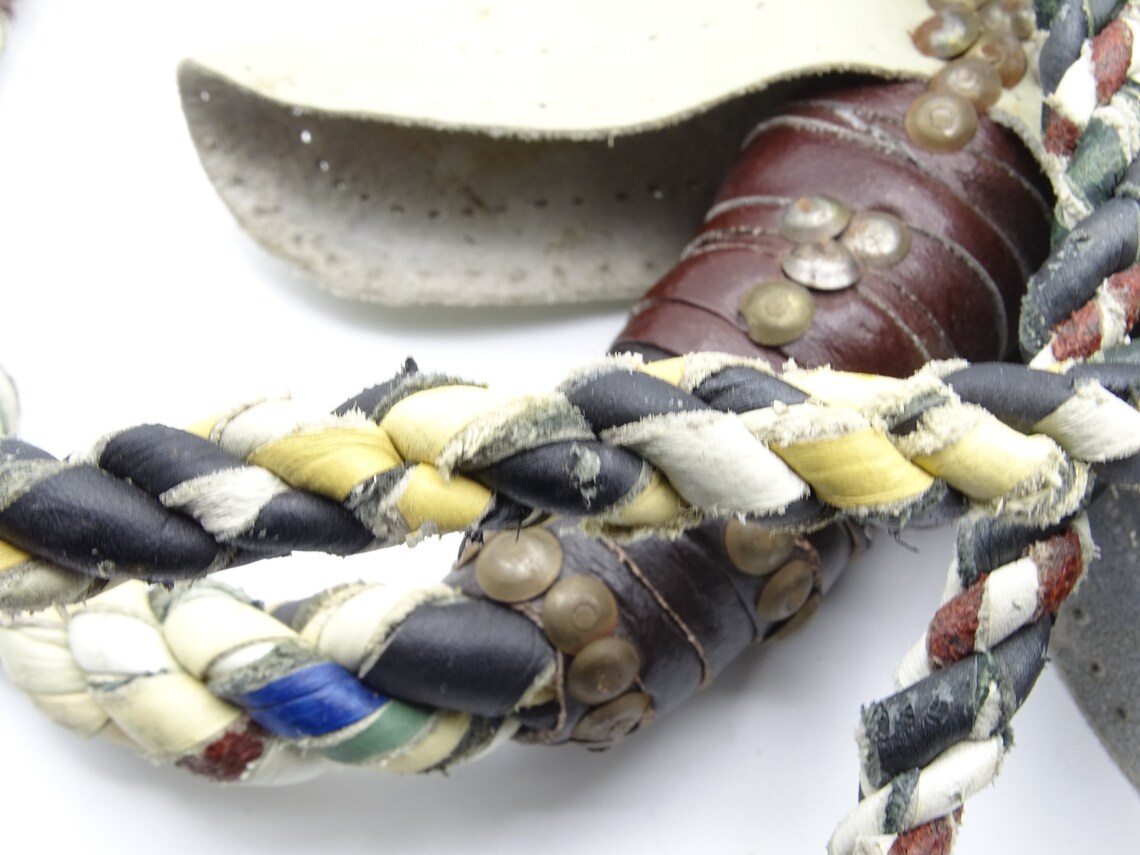 thumbnail image 2 of Leather Phobia 4-Foot Genuine Leather Bull Whip - 12 Plaits, Heavy Duty, Handmade 2 of 4