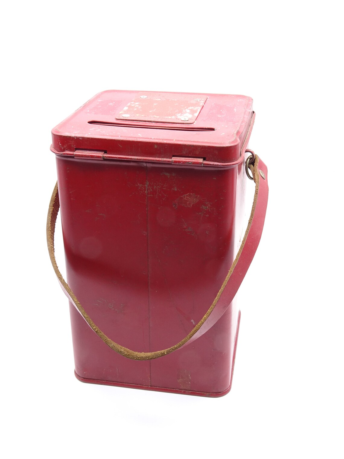 Vintage Charity Collection Box Charity Money Box Red Metal Etsy