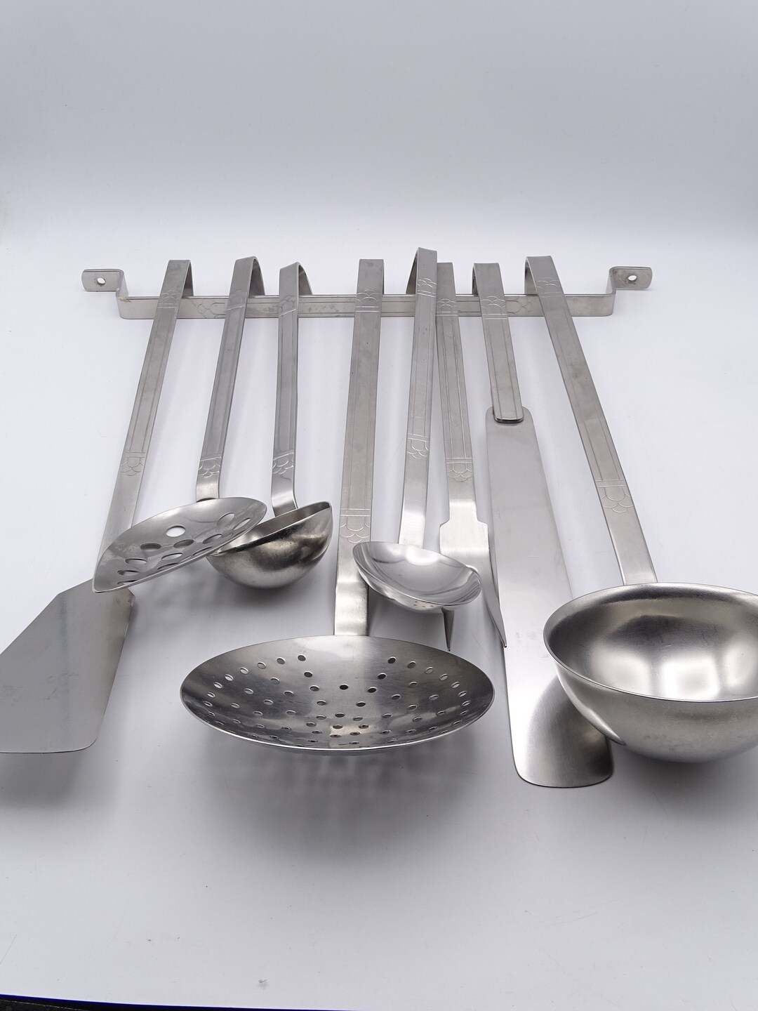 Dutch Mid Century Stainless Steel Kitchen Utensil Set Gero Etsy