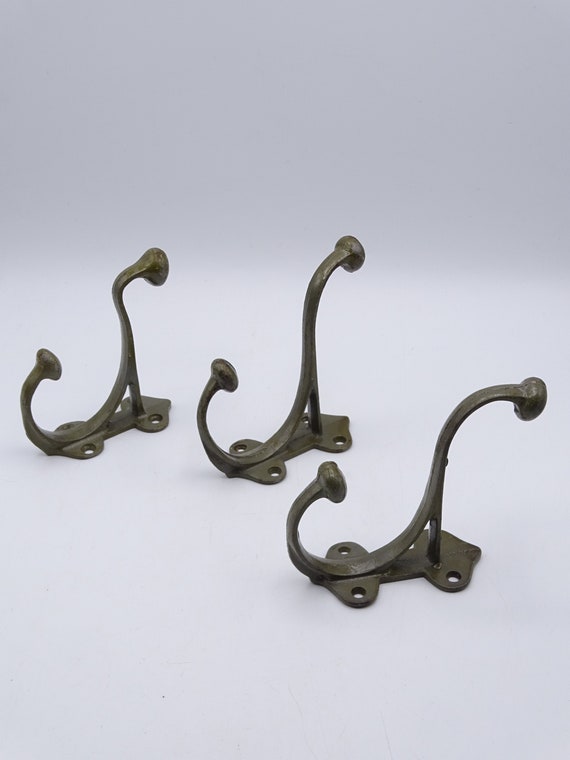 Vintage Cast Iron Wall Hooks - Stylish Utility Hooks for Coats