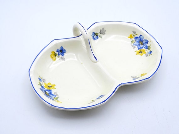 Societe Ceramique Maestricht bonbon dish, vintage Dutch ceramics, Dutch pottery