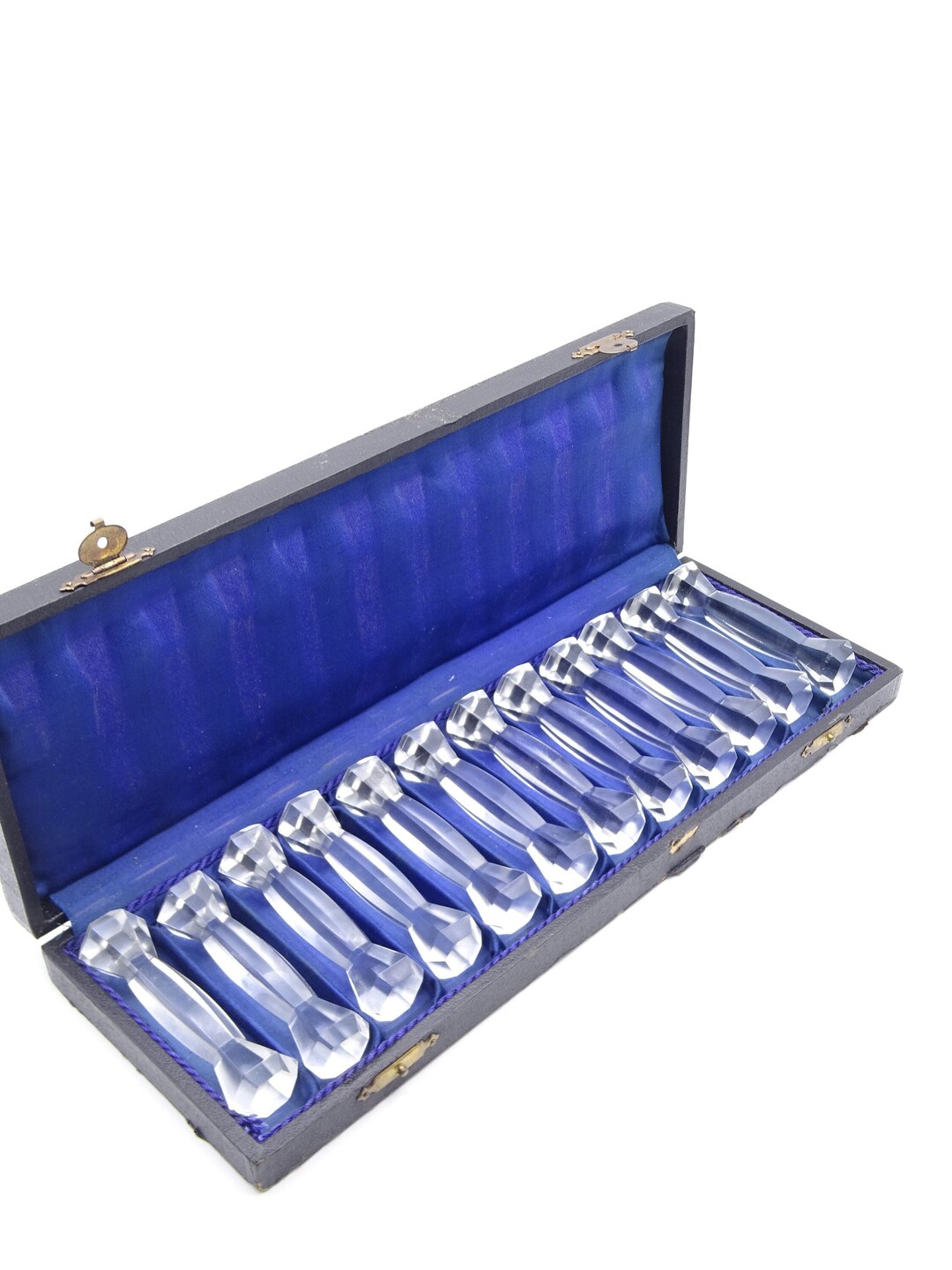 Cut Glass Knife Rests in the Original Box Family Dinner Etsy