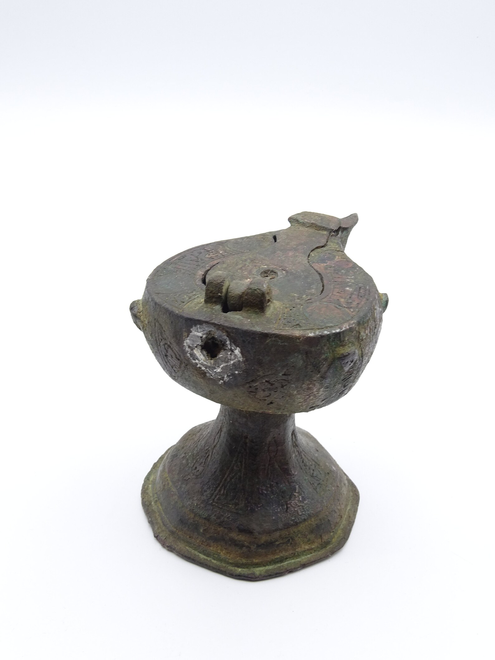 12th14th Century AD Persian Khorasan Bronze Oil Lamp with Etsy