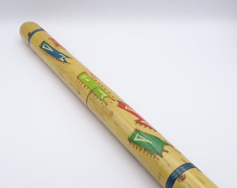 Vintage Holz Stricknadeletui, holländische Stricknadeletui, Folklore Nadeltäschchen