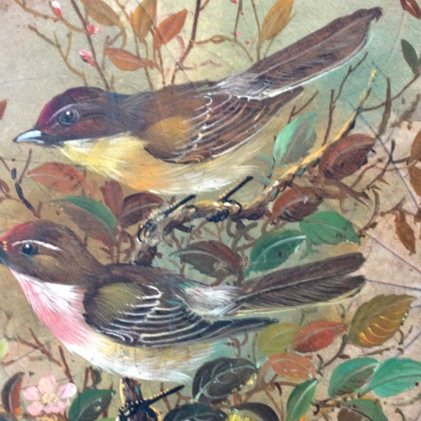 Original Painting on Tree Leafs