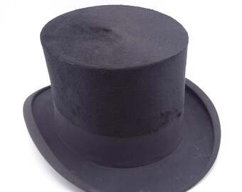 Vintage top hat, felt top hat, Ascot top hat, men's hat, men's costume accessory