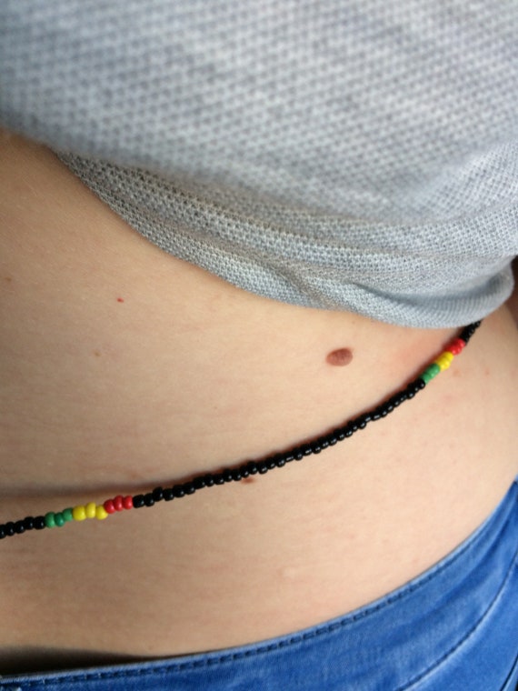 rasta waist beads