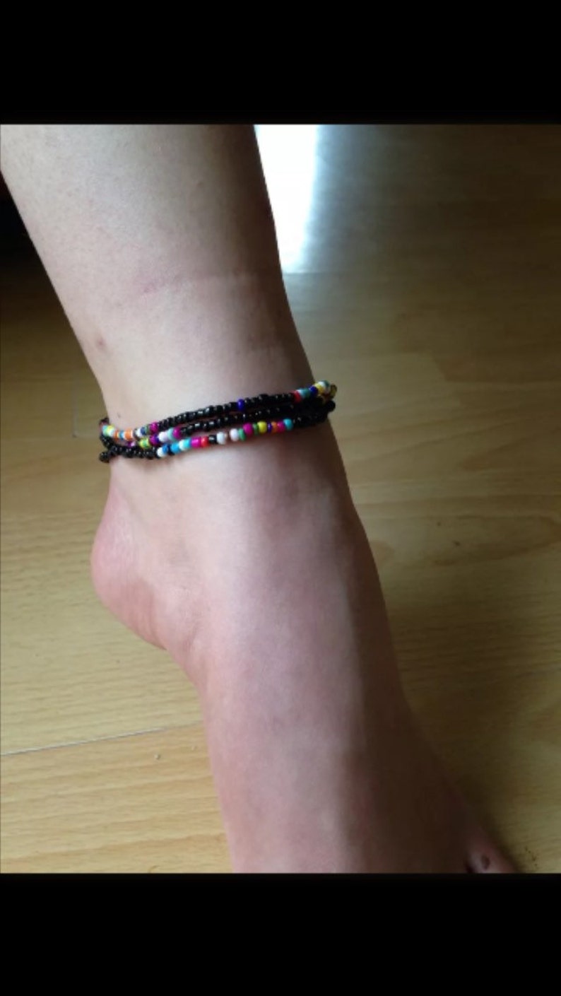 Beaded anklet
