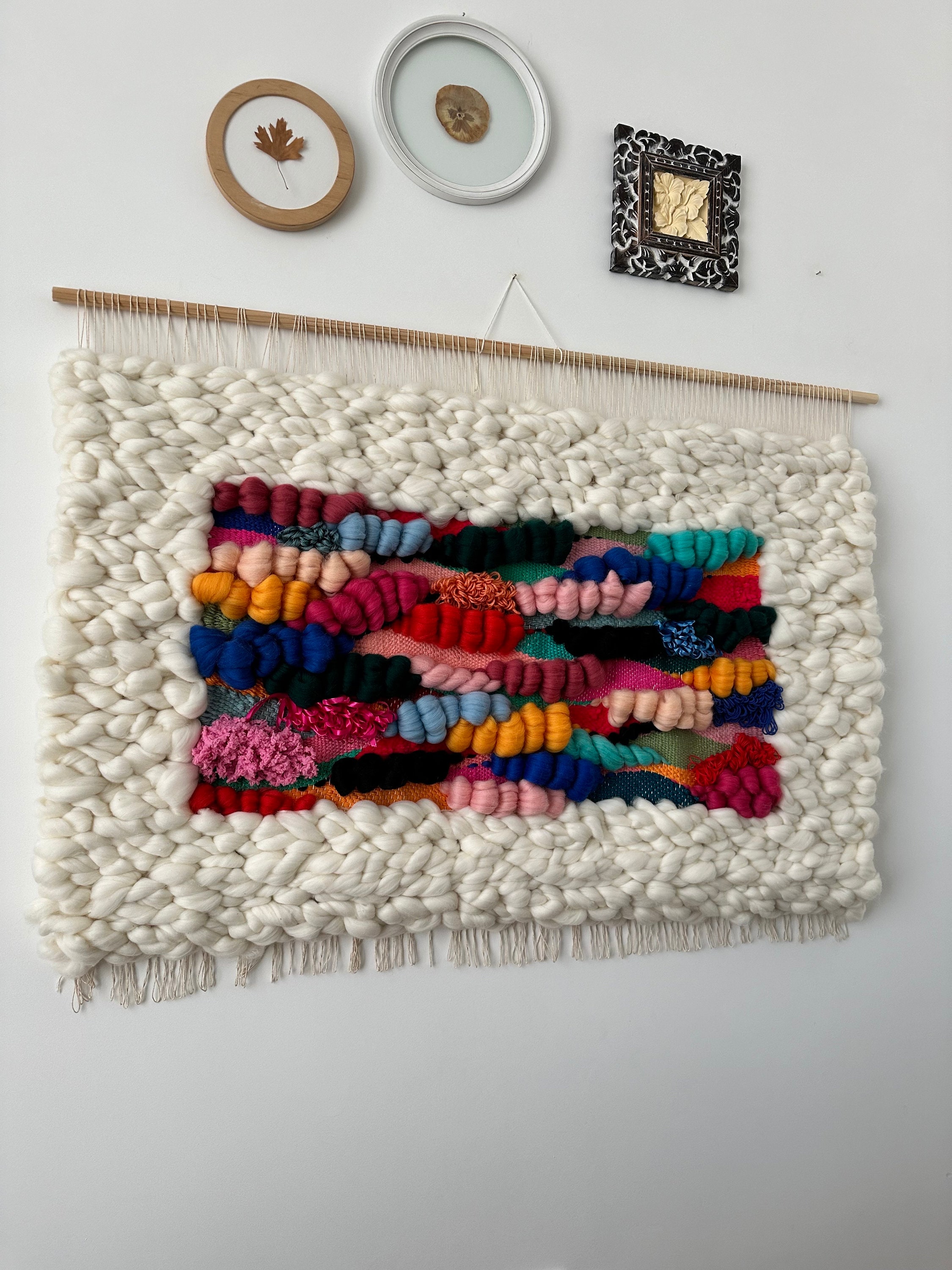 Rainbow woven tapestry hotsell