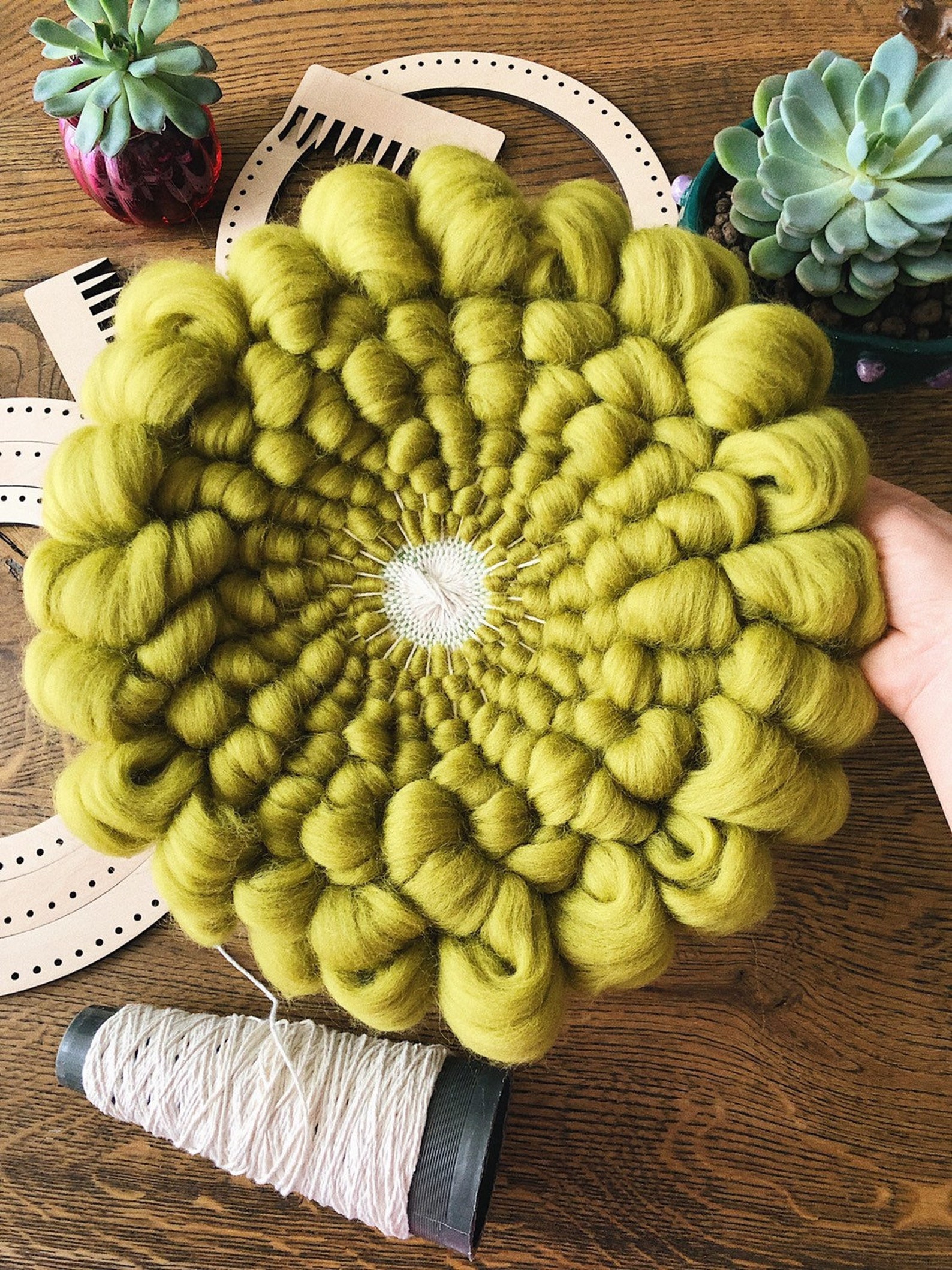 CIRCULAR LOOMS round weaving loom pack of three circle Etsy