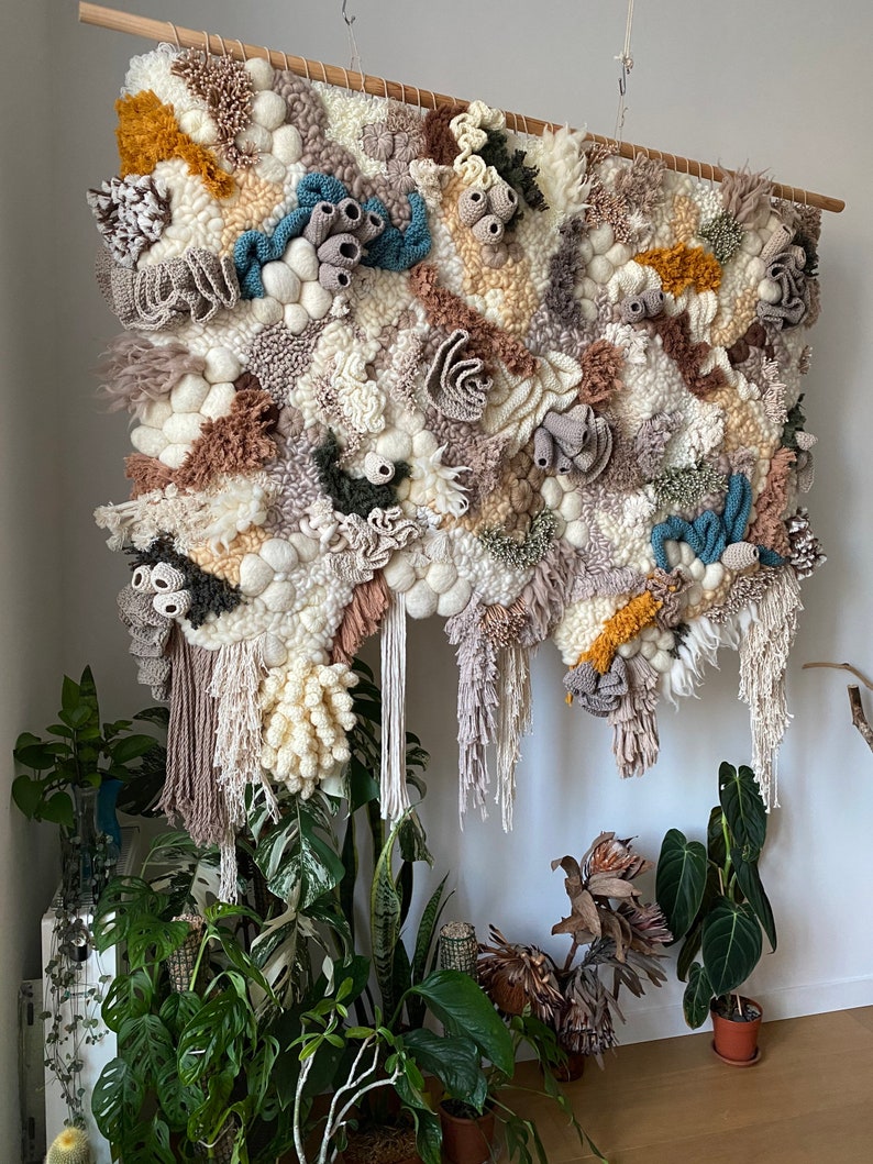 Unique Coral Reef Wall Decoration in Ivory, Beige, Cappuccino, Brown ...