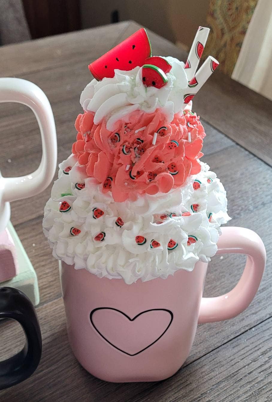 Watermelon Mug Topper Rae Dunn Inspired Mug Toppers Faux Etsy India