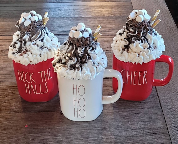 Hot Cocoa Mug Toppers, Mug Toppers, Christmas Mug Toppers, Rae Dunn Mug and  Topper, Rae Dunn Inspired, Hot Chocolate Mug Toppers 