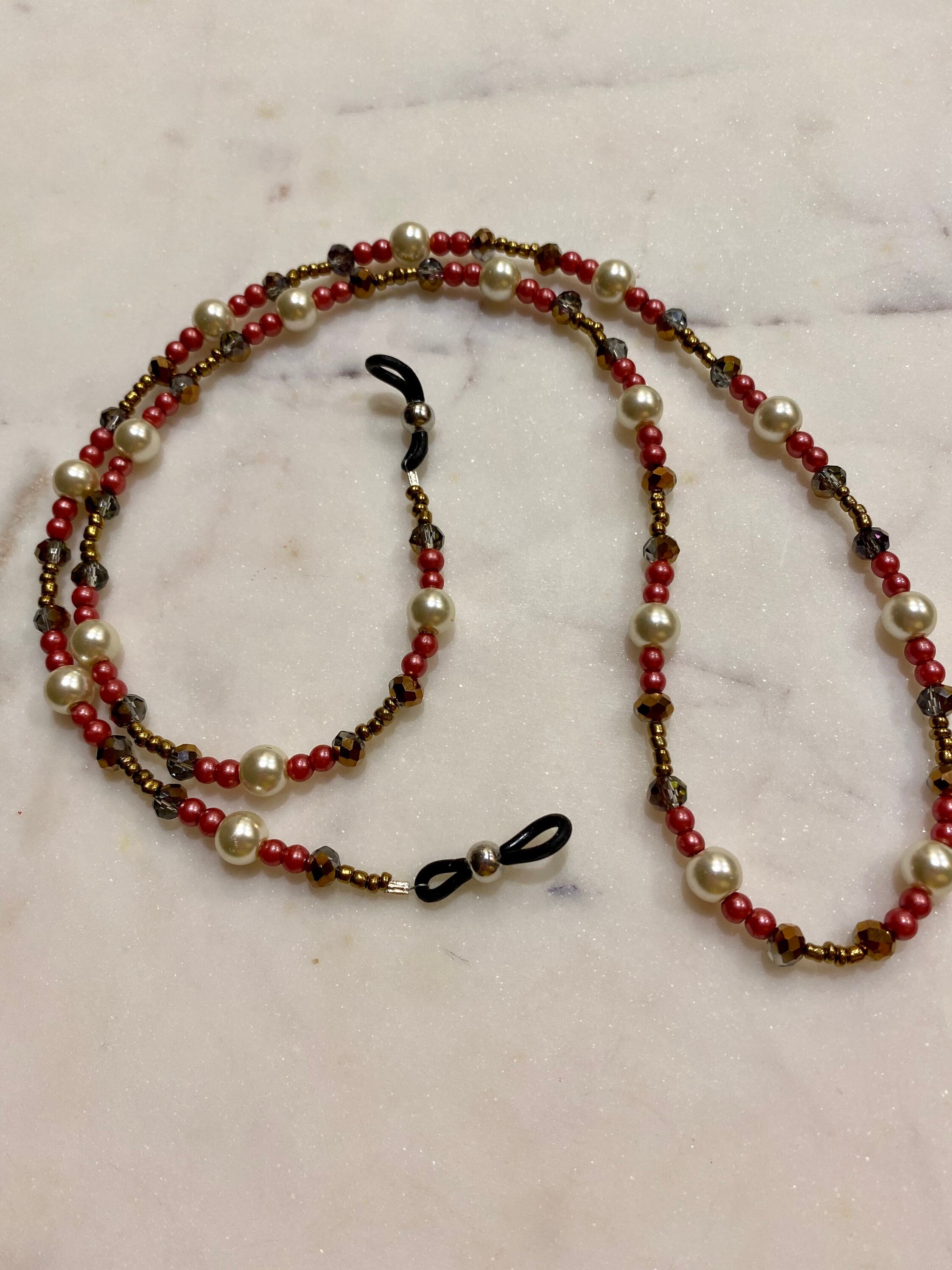 Colorful Beaded Glasses Chain Etsy