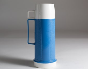 vintage thermos vacuum bottle blue colored dipped glass lined vacuum flask coffee thermos camping travel hot chocolate thermos - Glass Thermos vintage thermos vacuum bottle blue colored dipped glass lined vacuum flask coffee thermos camping travel hot chocolate thermos - Glass Thermos