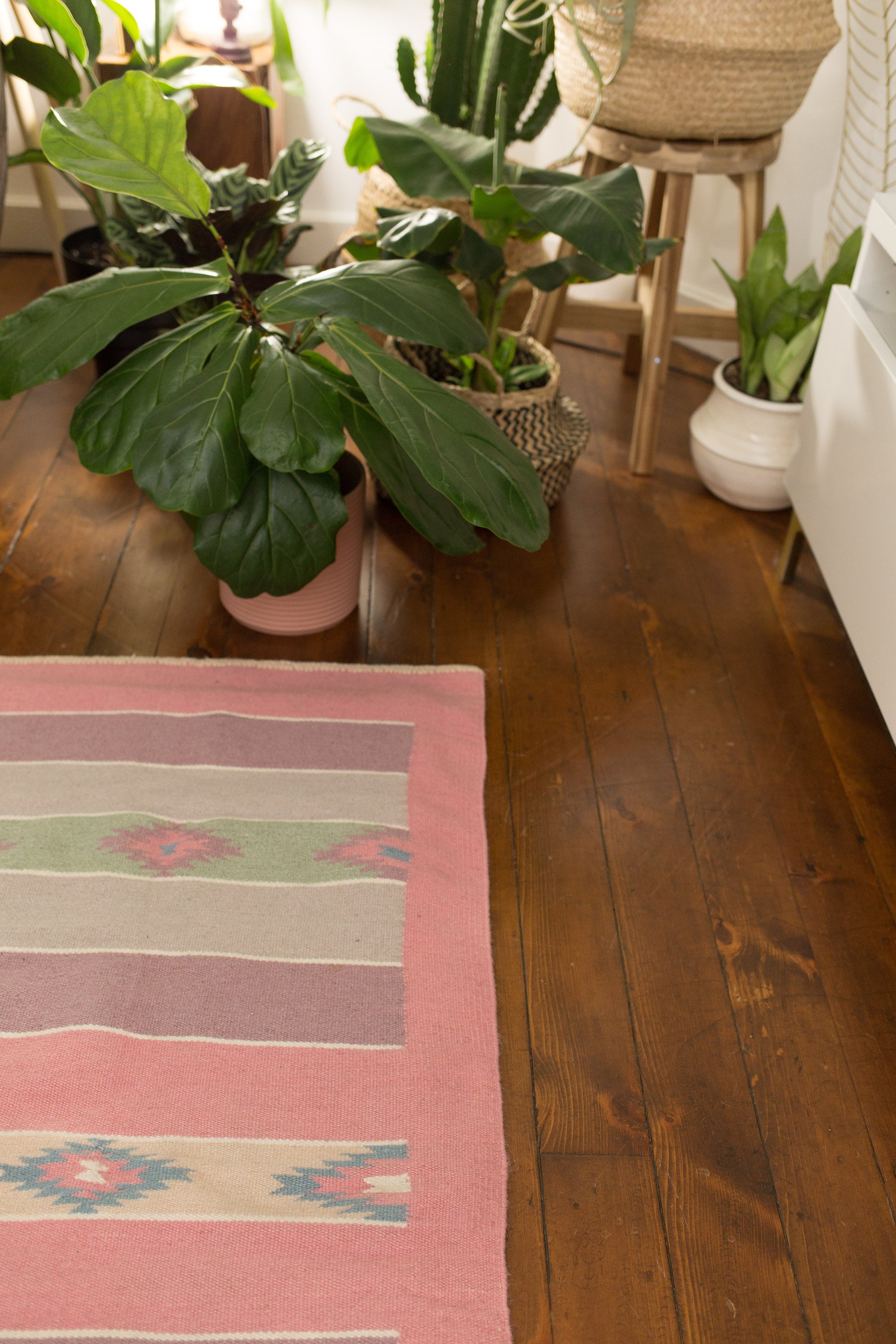 Vintage Zapotec Rug Dancing Diamonds Artisan Crafted Southwestern