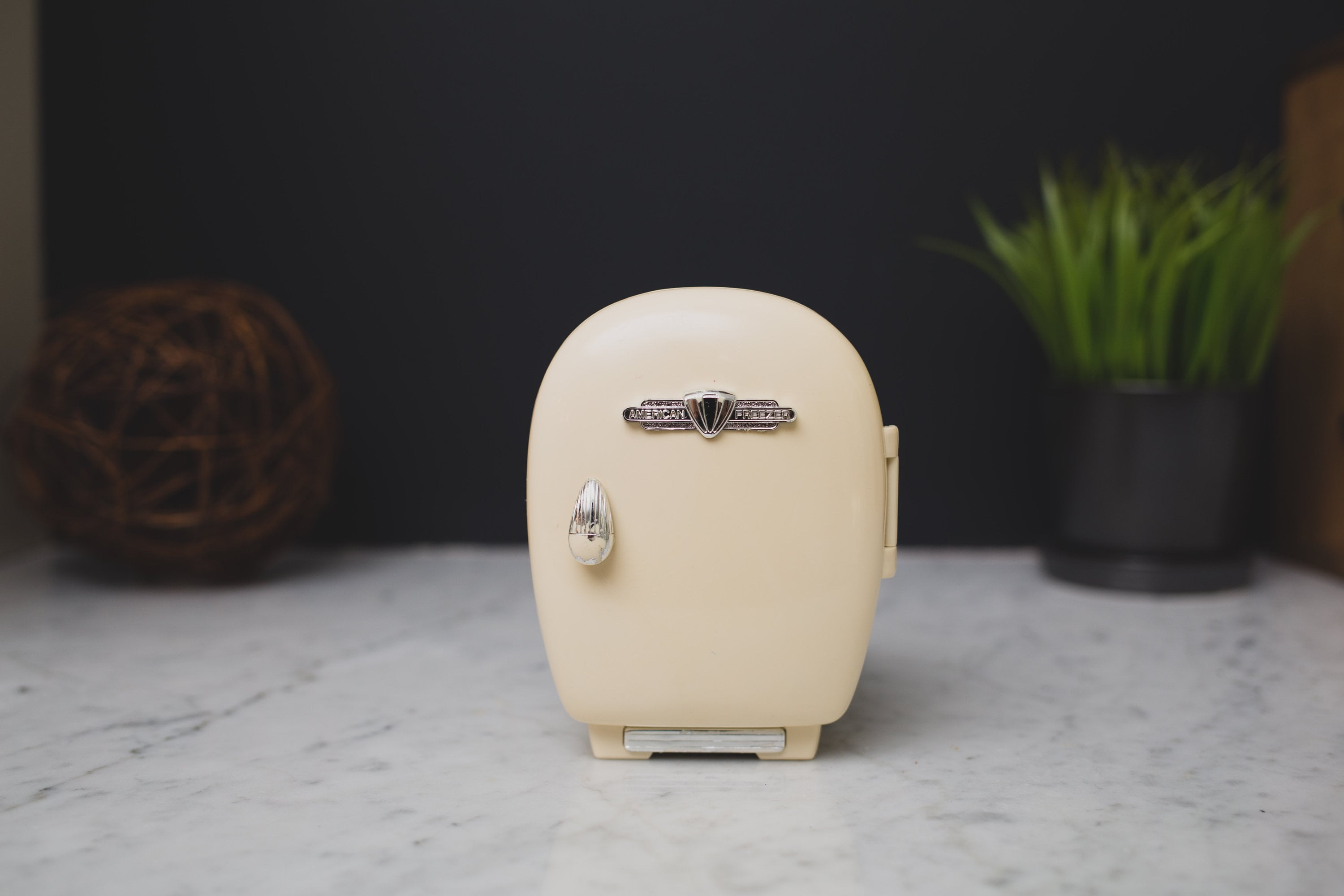 1987 Beetland Miniature Fridge Vintage Off White Cream Colored Mini