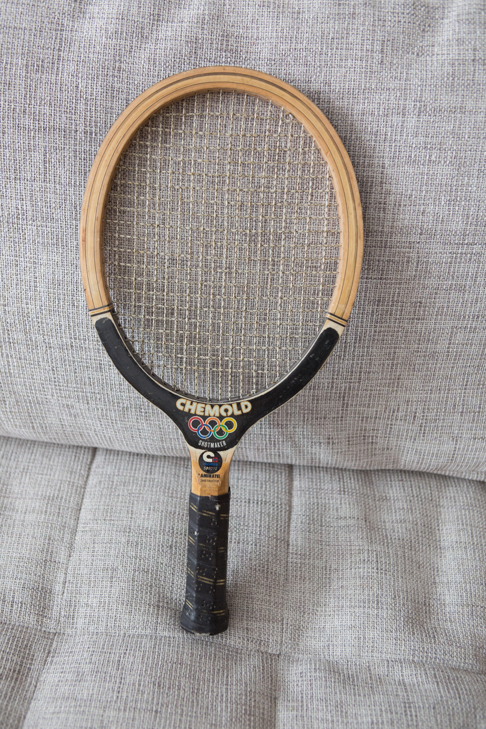 Vintage Wood Tennis Racquet Wooden Squash Racket Retro Sports Wall
