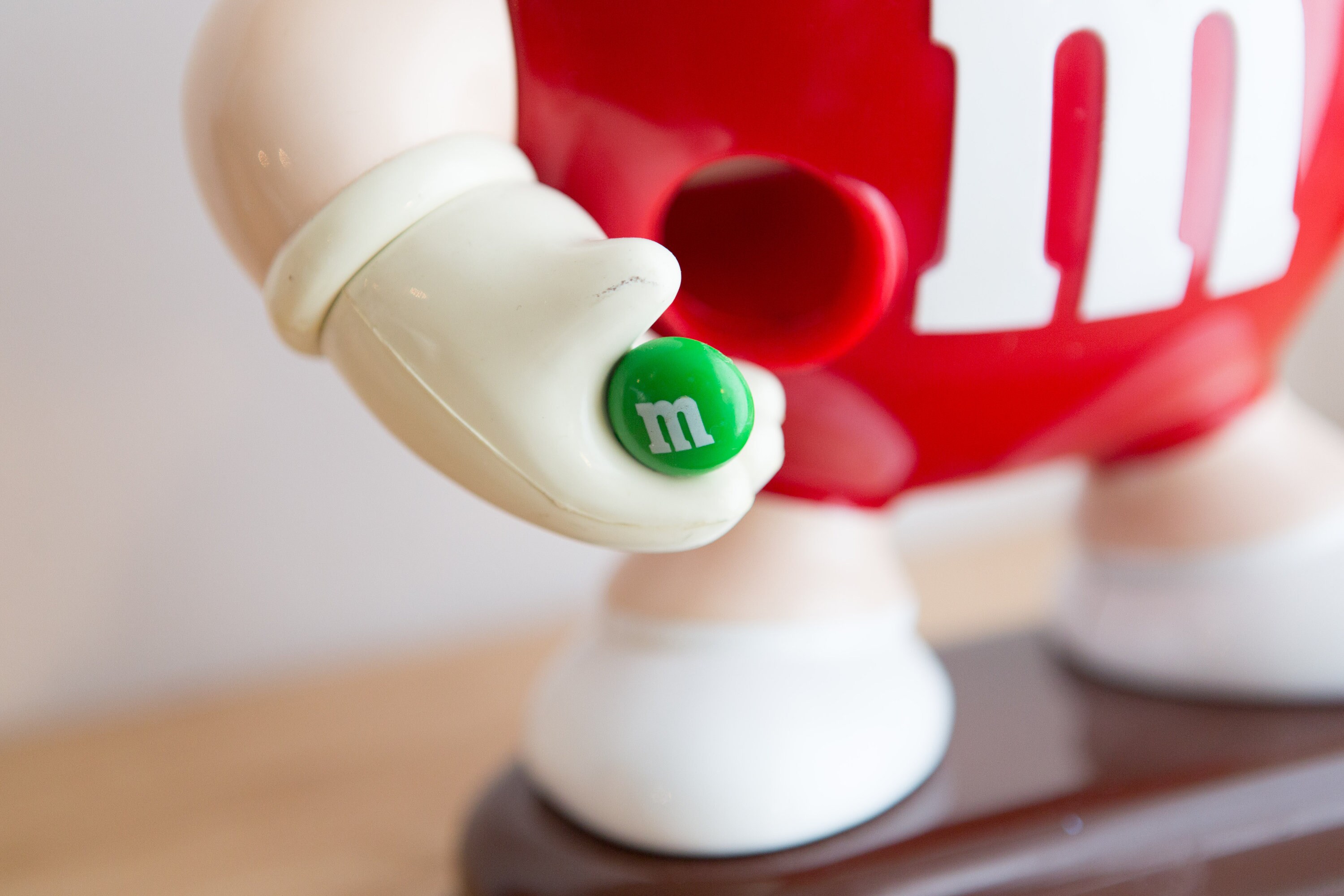 Vintage 1992 M&M's Dispenser - Collectible Mars Chocolate - Plastic