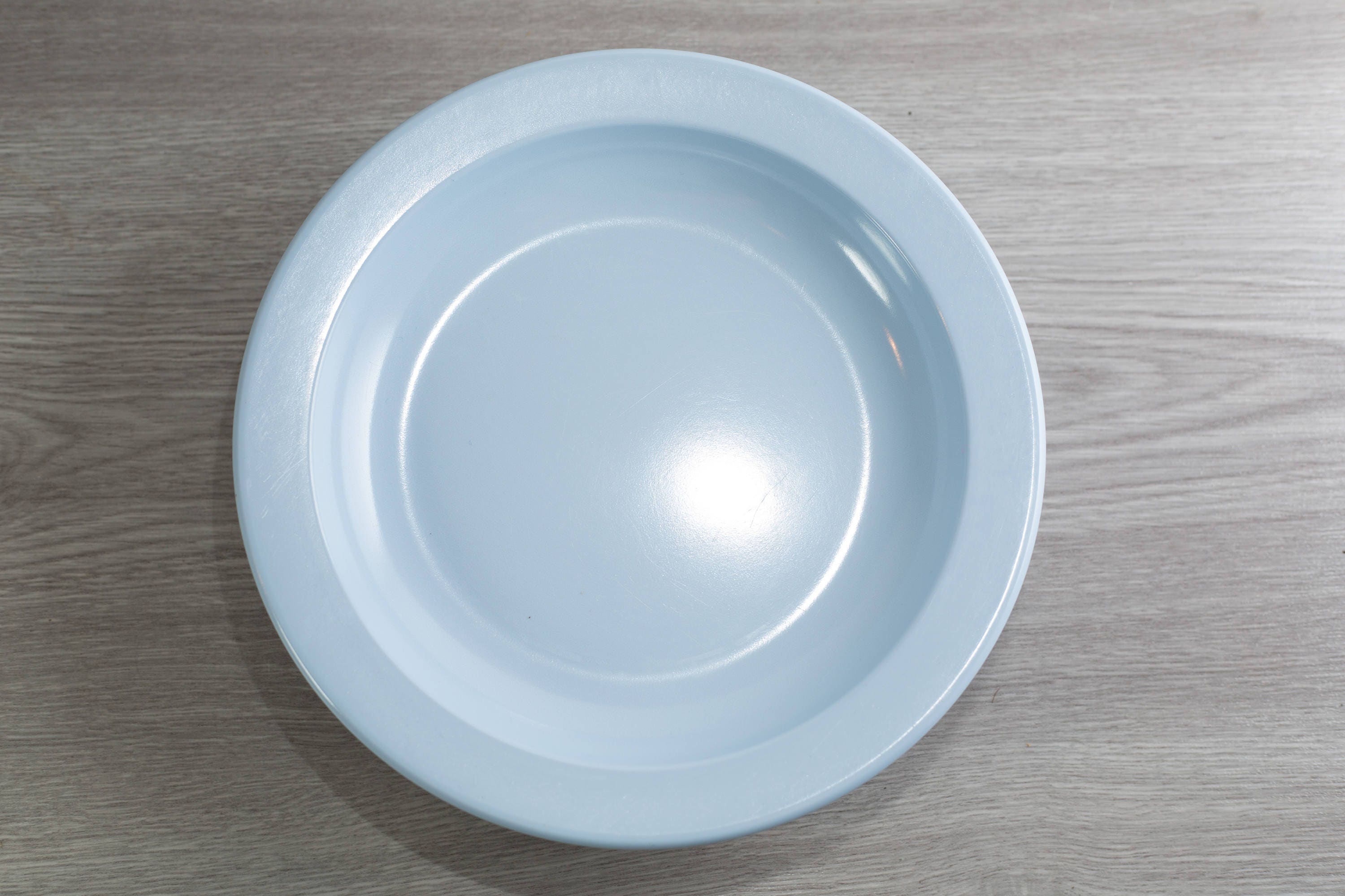 Vintage Mistral Melamine Plates 4 piece Set Teal Blue Dinnerware Dinner