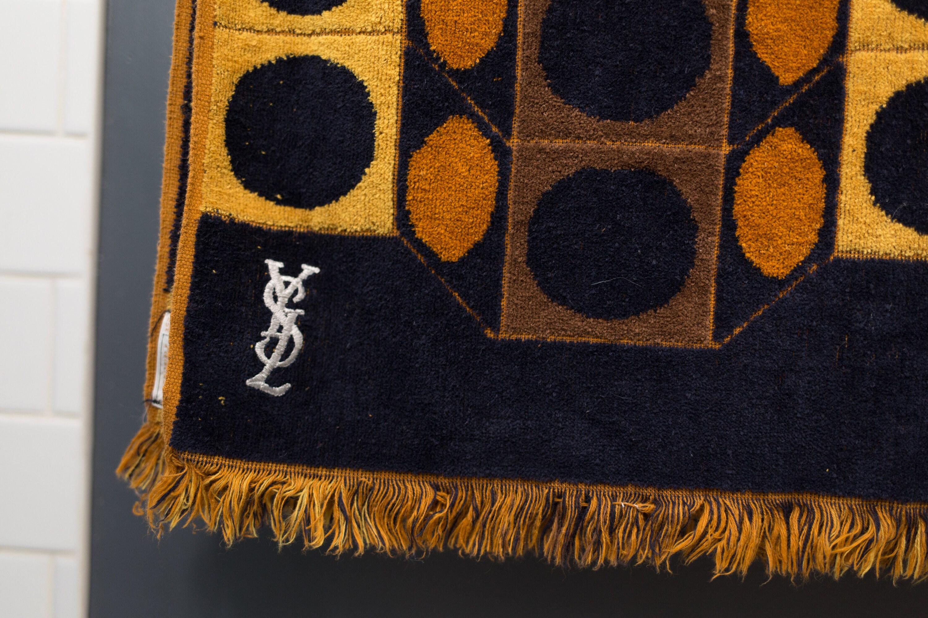 ON HOLD Vintage YSL Towels Yves Saint Laurent Hand Towel Set Bath Towel, Face Cloth and Hand