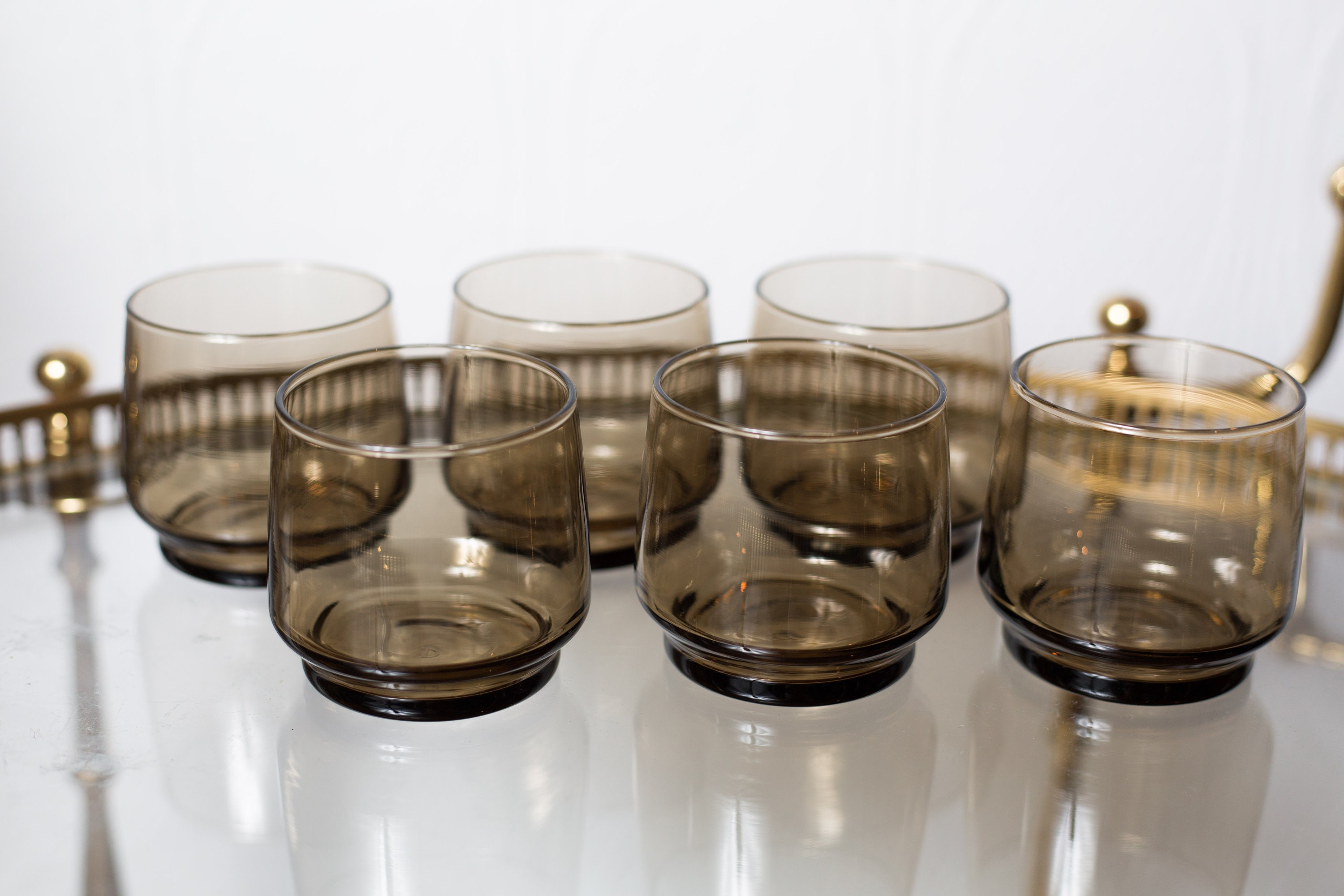 drinking glasses retro