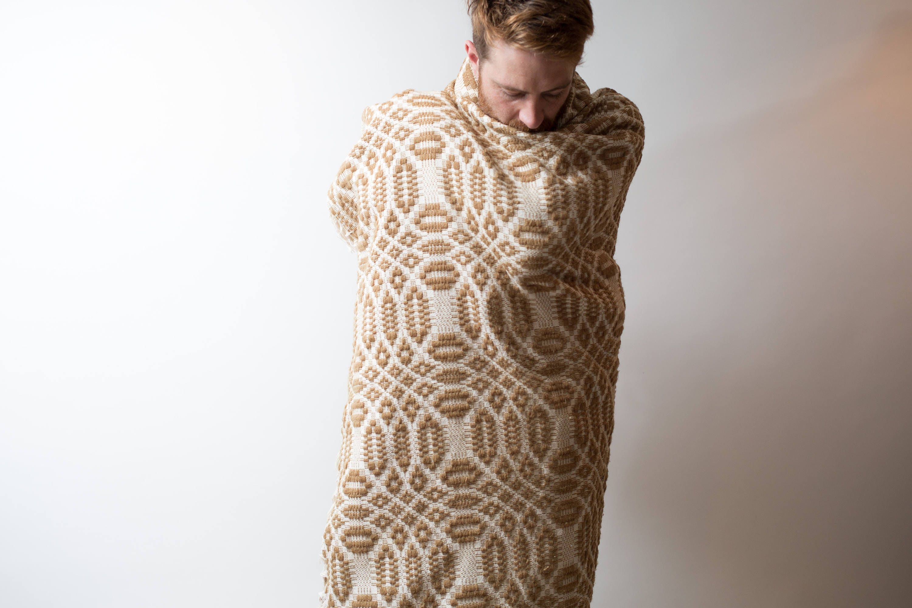 Vintage Wool Blanket / Brook Woolen Mill of Simcoe, Ontario, Canada