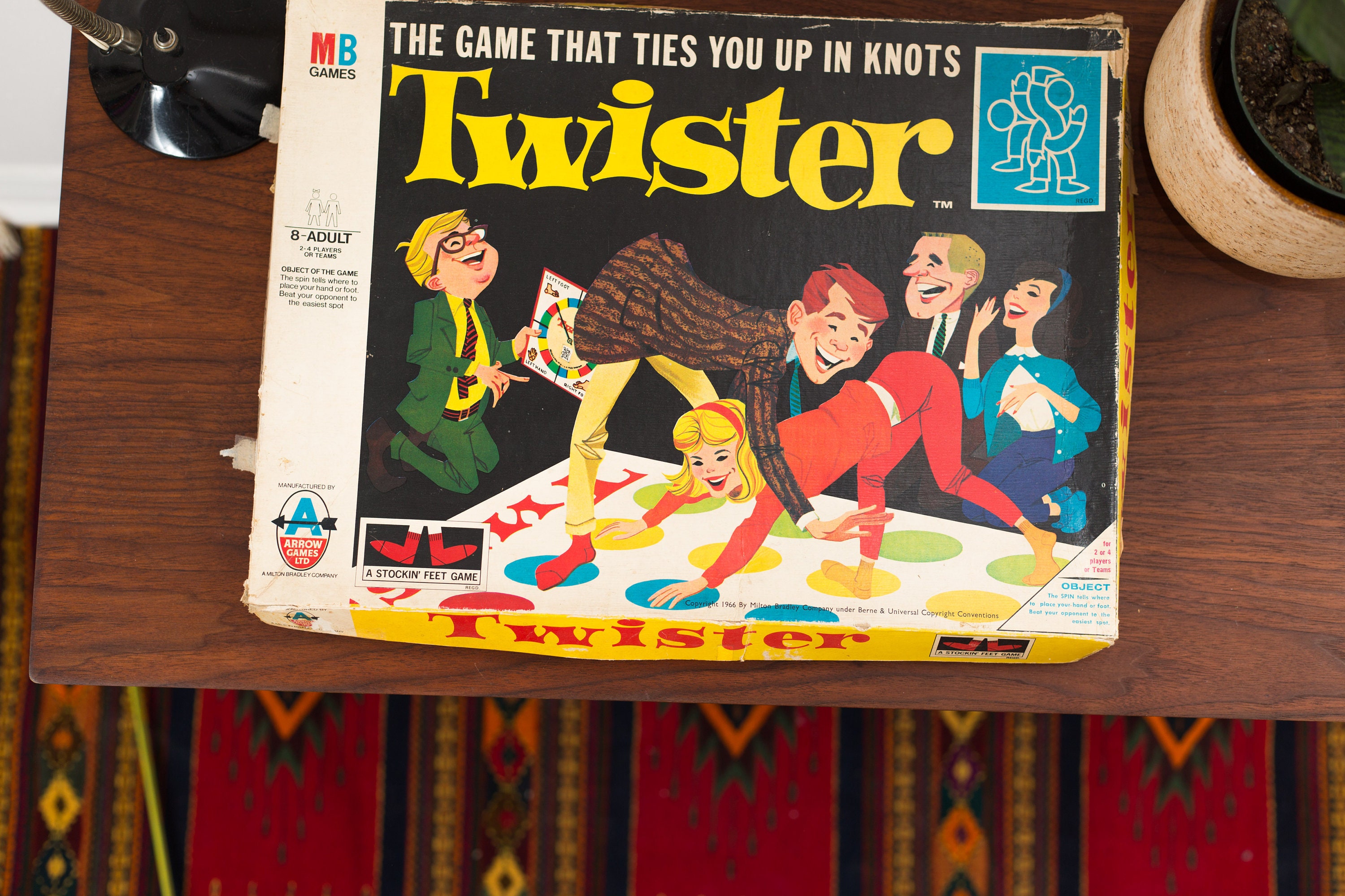 Vintage Twister Game By MB Games Complete