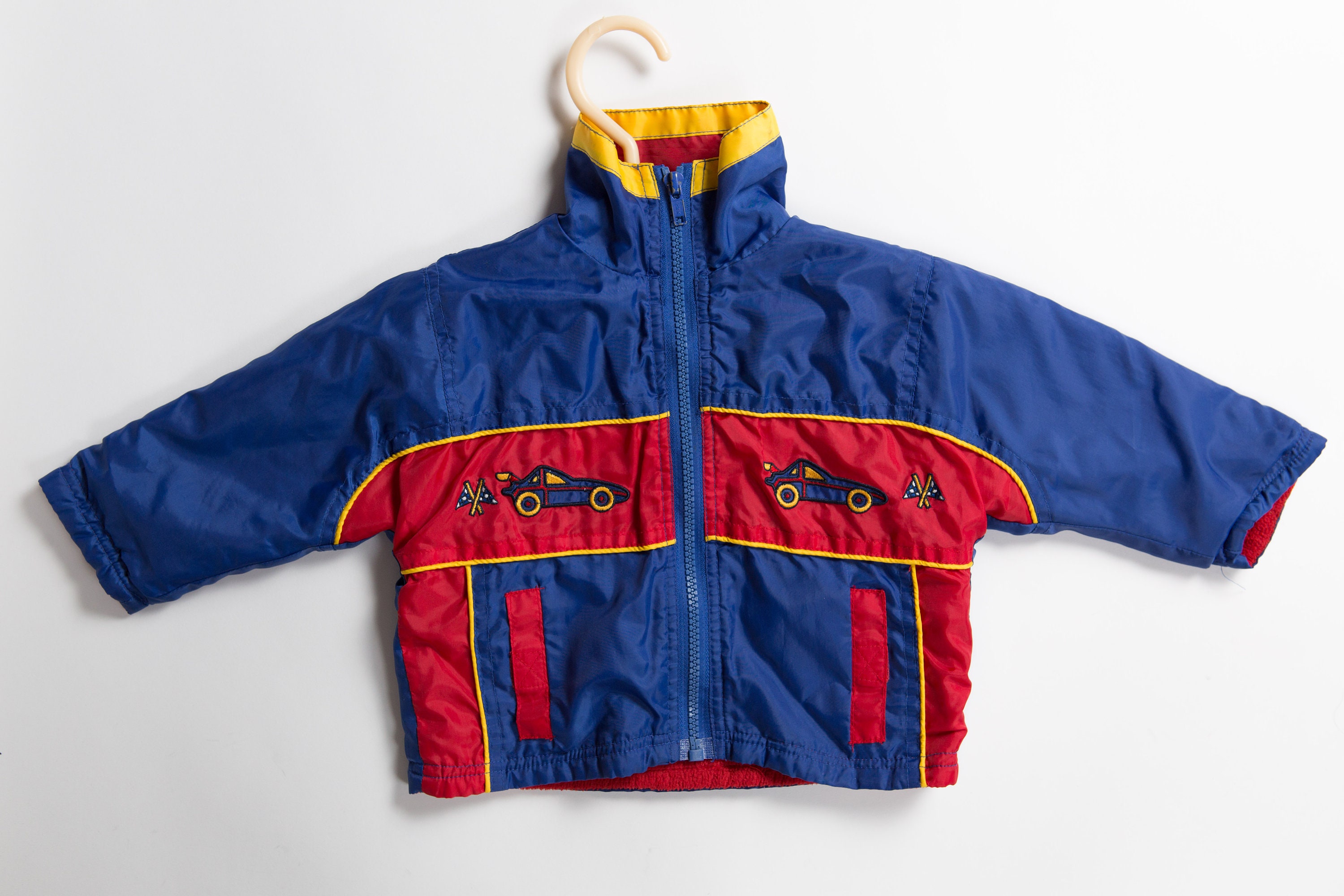 Boys Vintage Jacket - 80's/90's Color Block Toddler Coat with