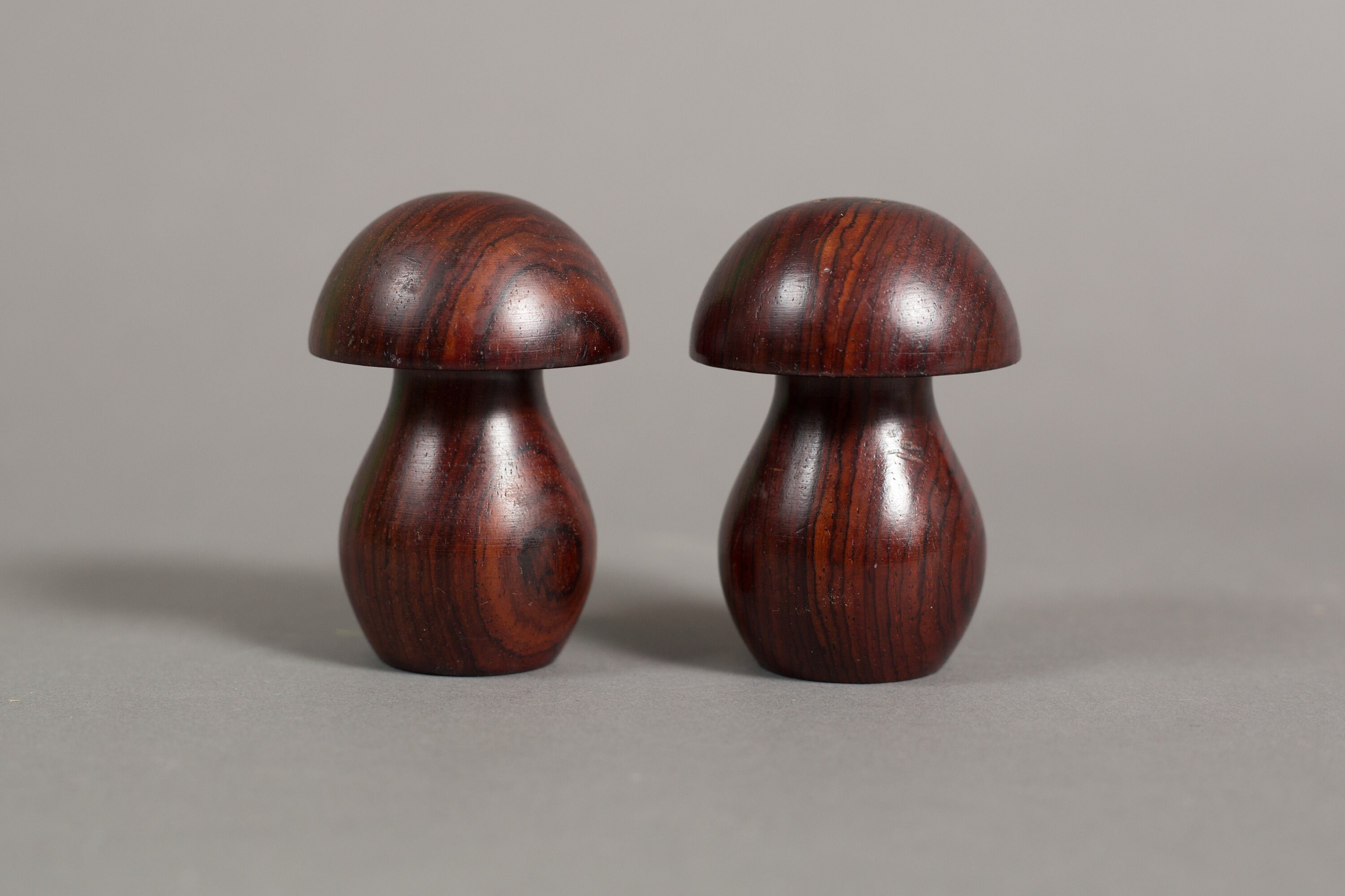 Wooden Mushroom Salt and Pepper Shakers