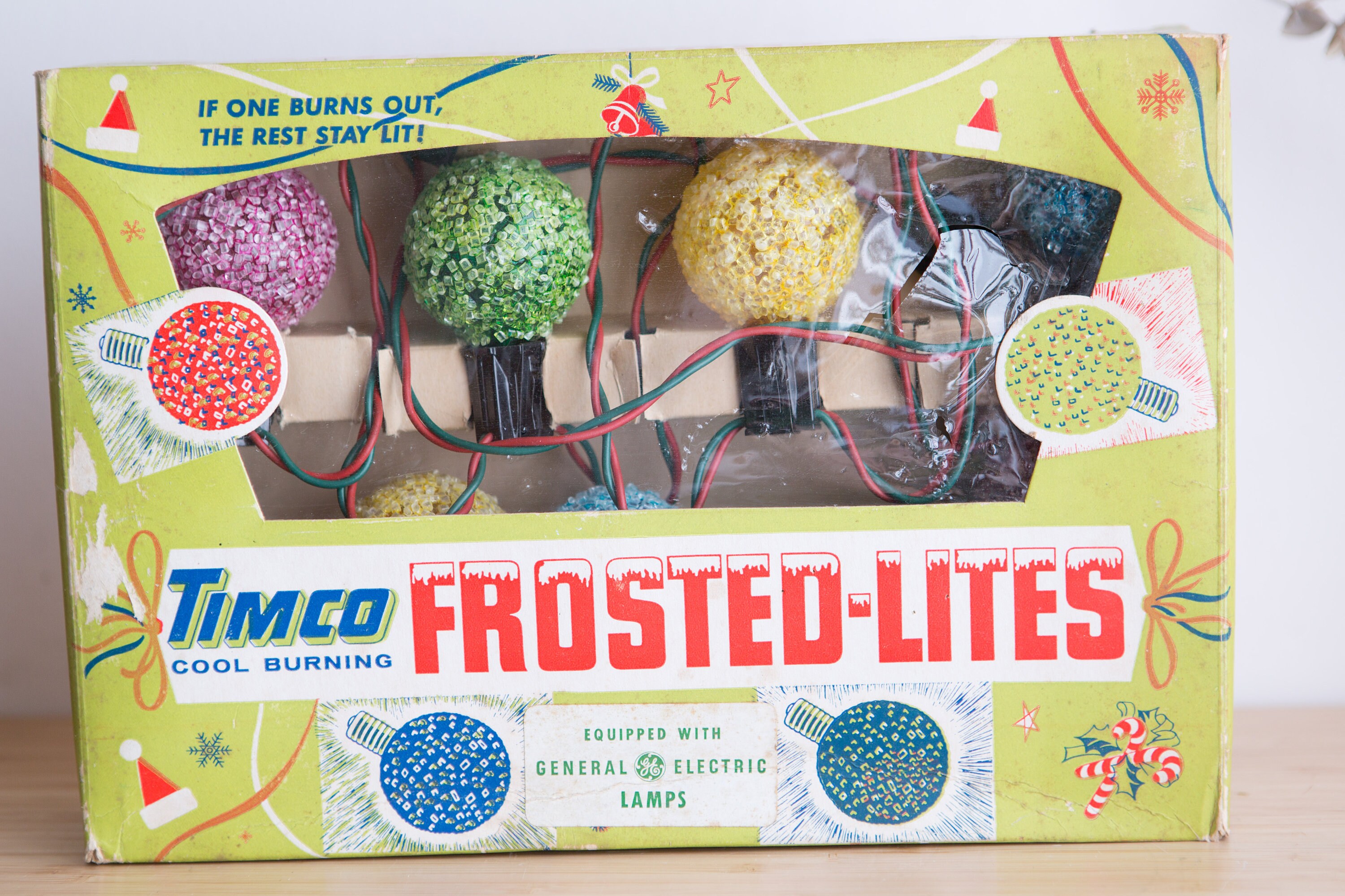 Timco Frosted Lites Vintage Christmas Tree Light Bulb Strong with