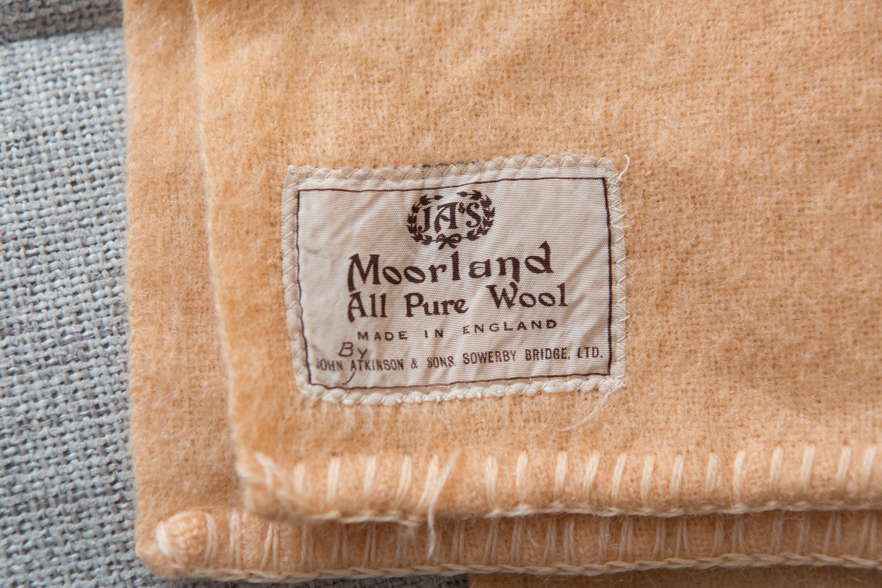 Vintage Wool Blanket - Moorland By John Atkinson and Sons Sowerby ...