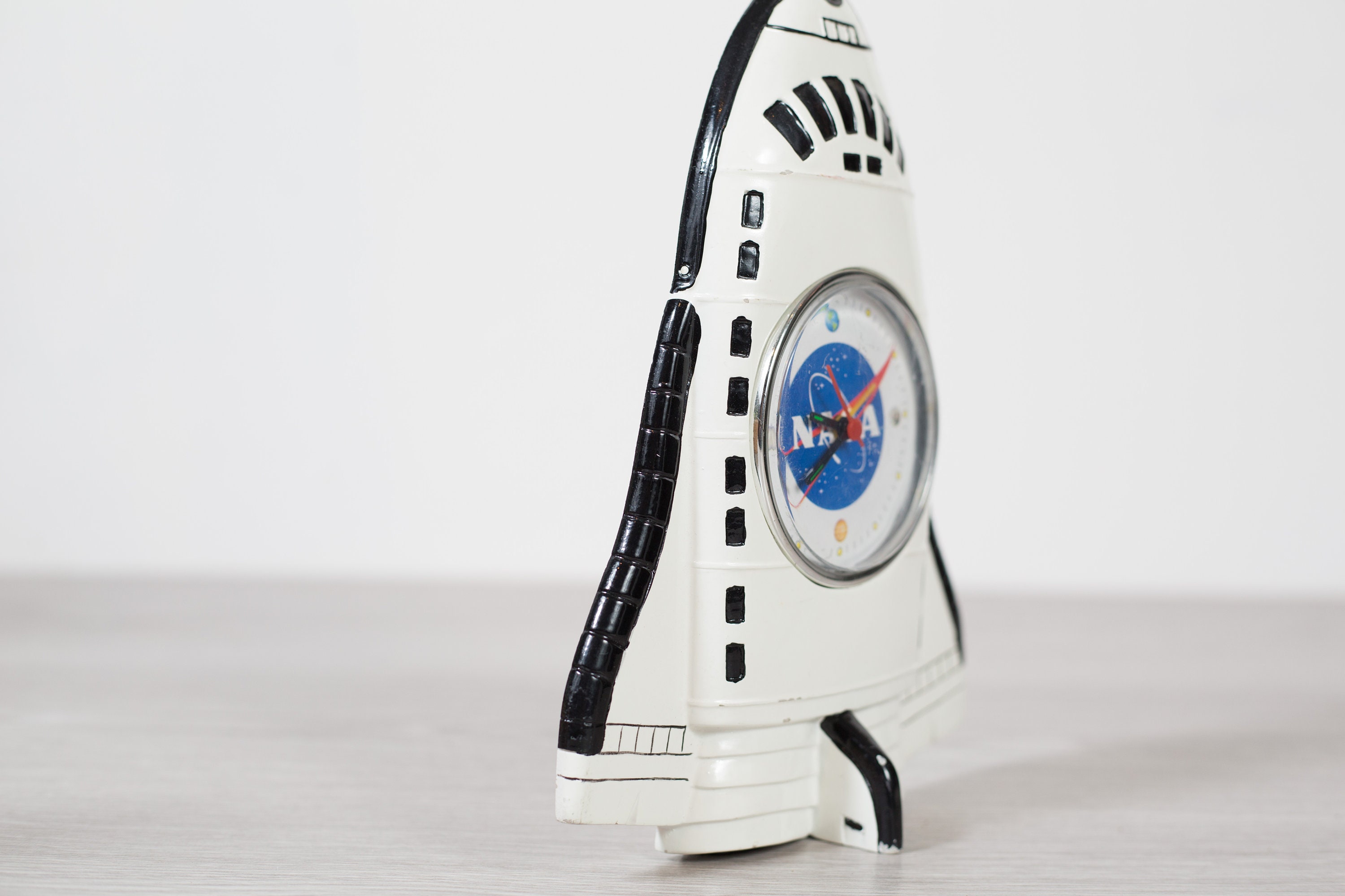 Nasa Spaceship Clock Space Shuttle Rocket Alarm Clock Battery
