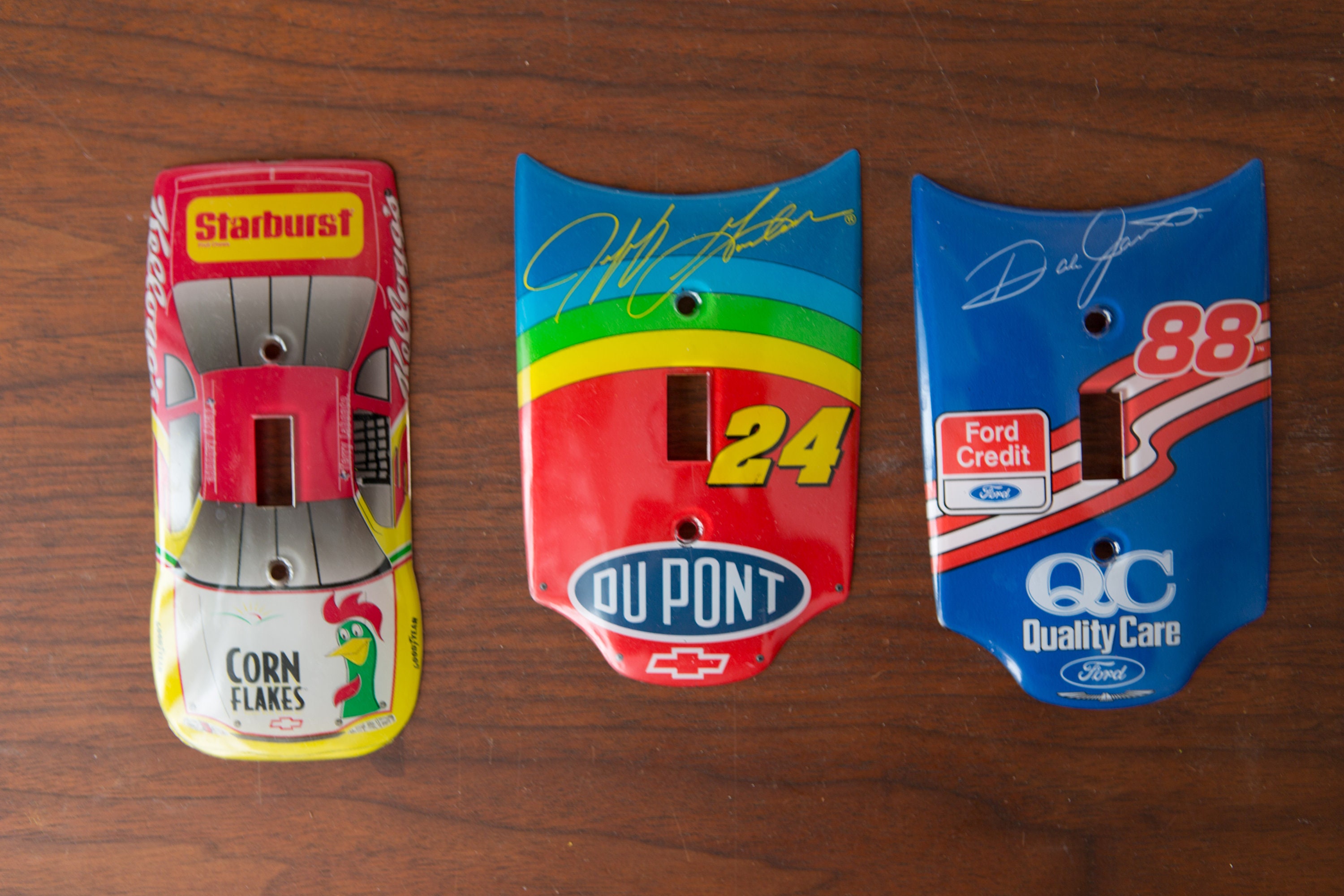 3 Vintage Race Car Light Switch Single Toggle Plates Racing Car Nascar Theme Boys Room Decor Dupont Qc Quality Care Jeff Gordon