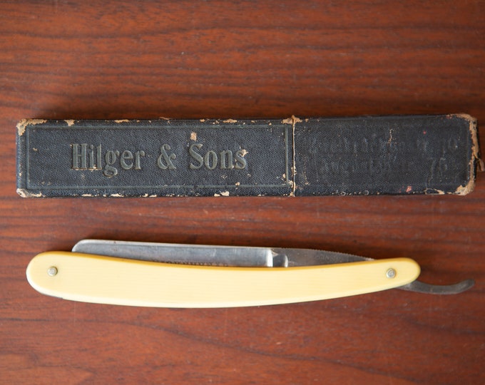 Antique John Clark & Sons Birkenhead Razor - 1800's Vintage Straight Razor - Retro Barbershop Decor - Gift For Him